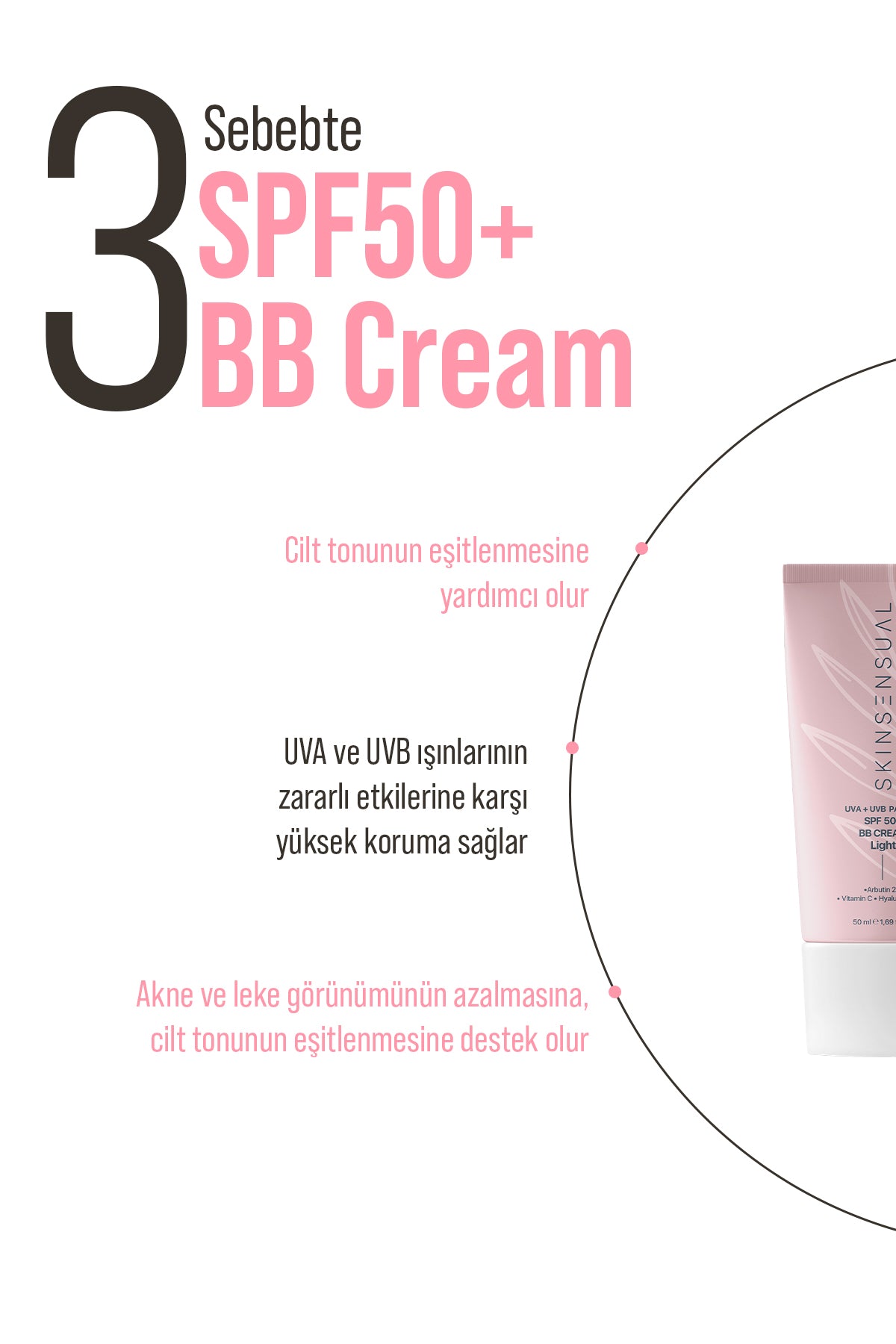 BB Krem Light | 50 Spf Uva/Uvb Pa++++ 50ml