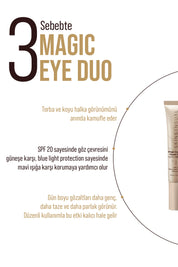 Magic Eye Duo Repair & CC - Çift Etkili Onarıcı ile Kapatıcı Göz Altı Kremi | Light to Medium 15ml (Kopya)