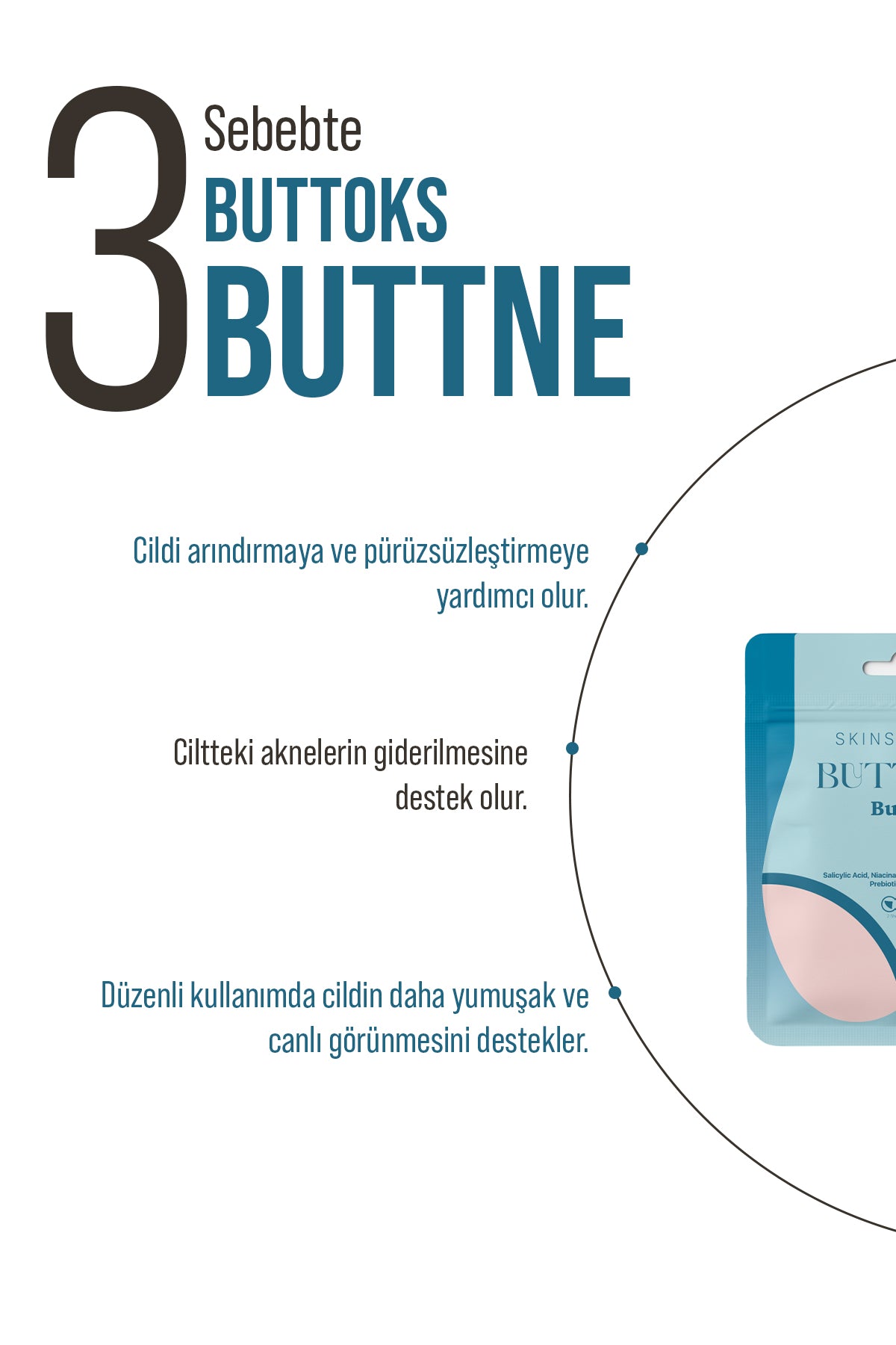 Buttoks Buttne Vücut Maskesi | Vücut Sivilceleri ve Pürüzlere Karşı | 2 Parça