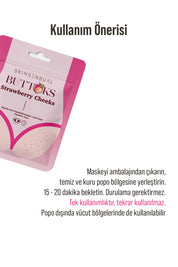 Buttoks Strawberry Cheeks Vücut Maskesi | Çilek ve Tavuk Derisi Görünümüne Elveda | 2 Parça